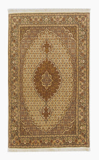 Persisk tæppe - Tabriz - 163 x 100 cm - mørk beige