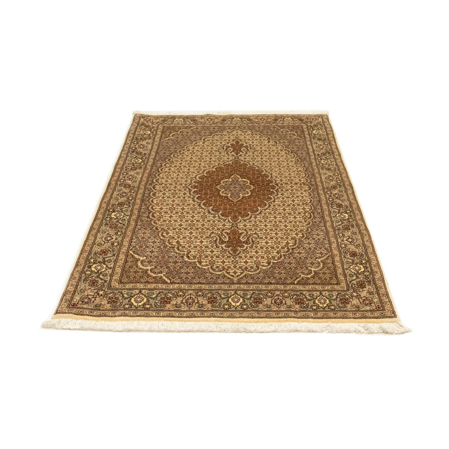 Persisk tæppe - Tabriz - 163 x 100 cm - mørk beige