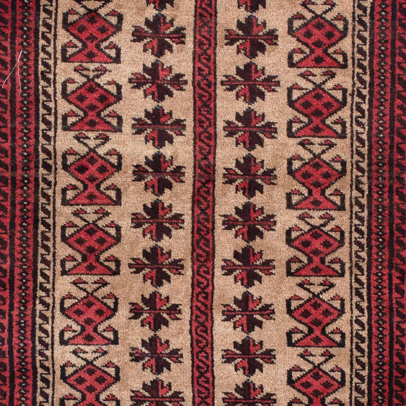 Persisk tæppe - Nomadisk - 135 x 86 cm - mørkerød