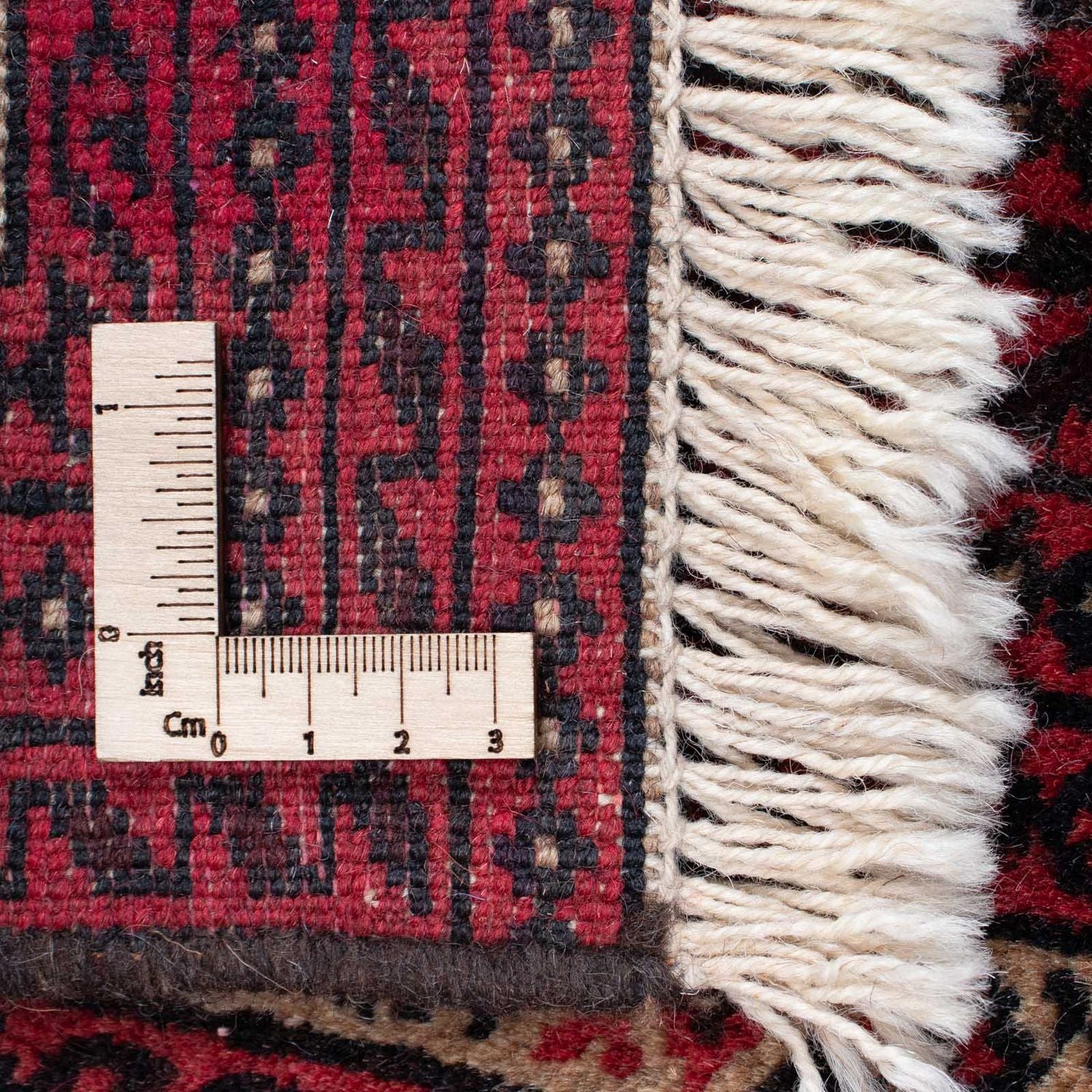 Persisk tæppe - Nomadisk - 135 x 86 cm - mørkerød