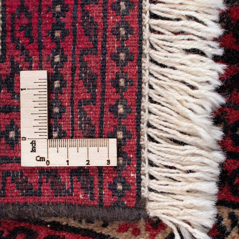 Persisk tæppe - Nomadisk - 135 x 86 cm - mørkerød