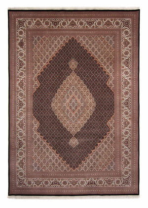 Persisk tæppe - Tabriz - 346 x 247 cm - mørkeblå