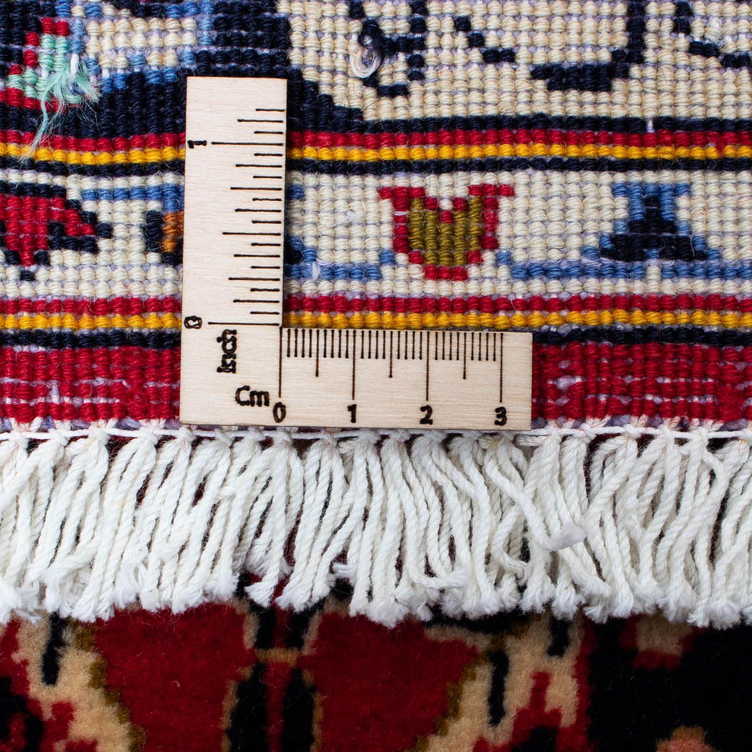 Persisk tæppe - Keshan - 129 x 71 cm - mørkerød