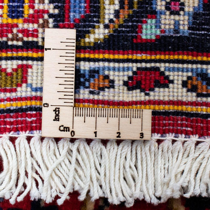 Persisk tæppe - Keshan - 126 x 70 cm - mørkerød