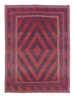 Kelim-tæppe - orientalsk - 279 x 206 cm - mørkerød
