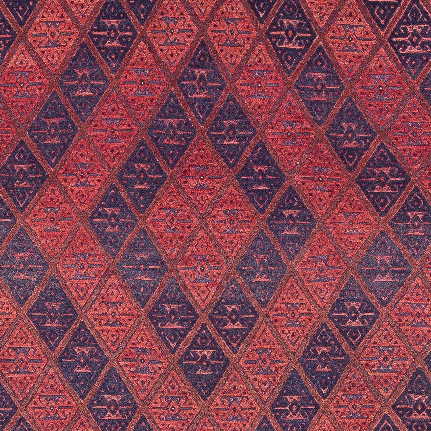 Kelim-tæppe - orientalsk - 279 x 206 cm - mørkerød