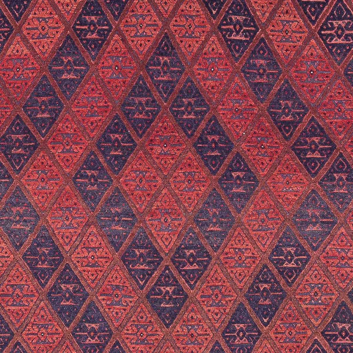 Kelim-tæppe - orientalsk - 279 x 206 cm - mørkerød