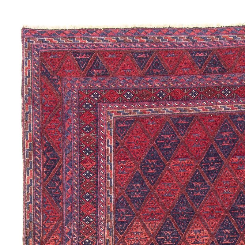 Kelim-tæppe - orientalsk - 279 x 206 cm - mørkerød