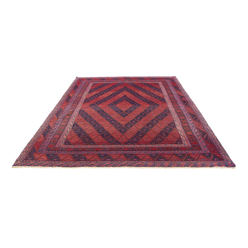 Kelim-tæppe - orientalsk - 279 x 206 cm - mørkerød