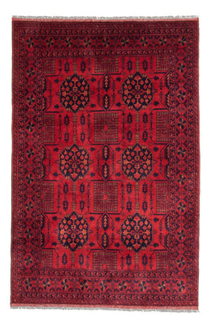 Afghansk tæppe - Kunduz - 196 x 130 cm - rød