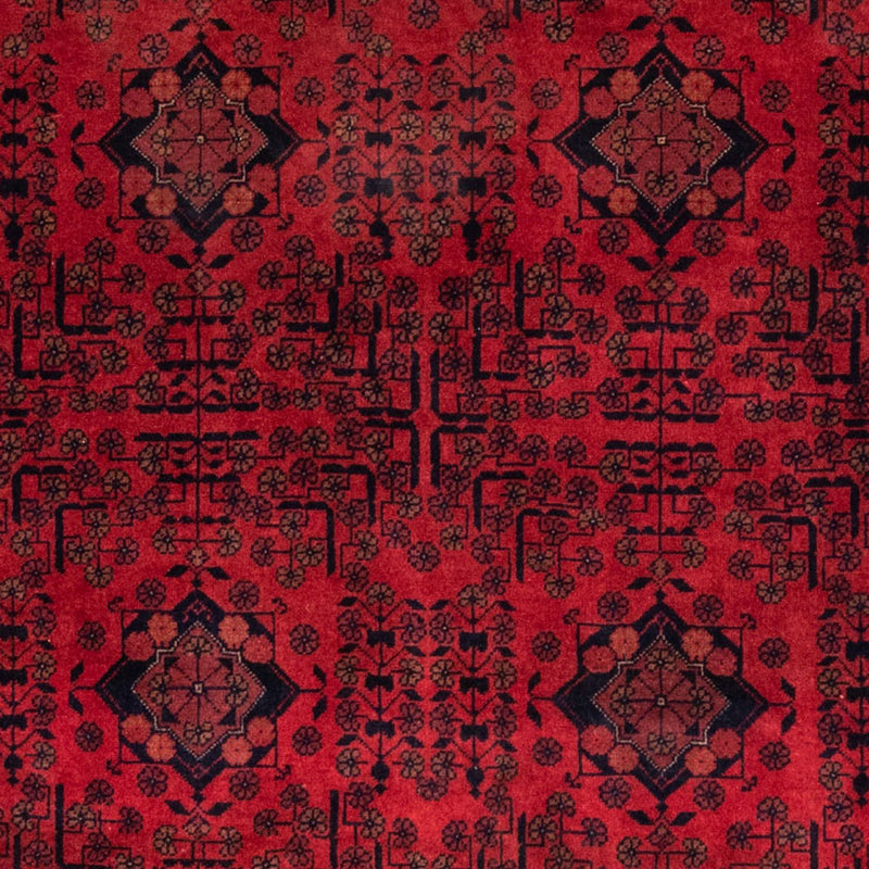 Afghansk tæppe - Kunduz - 200 x 130 cm - rød