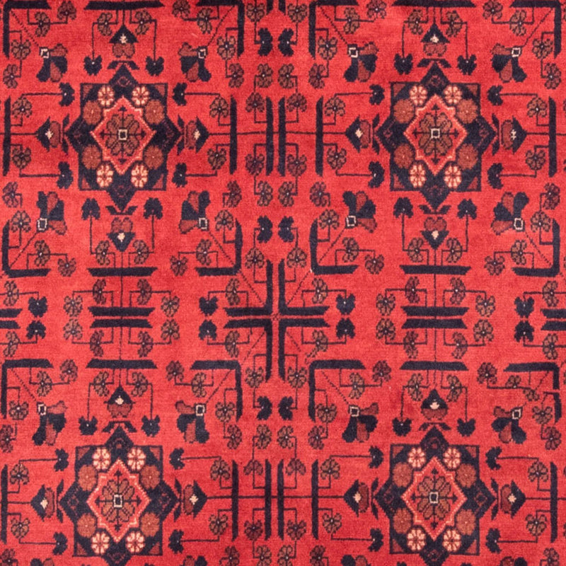 Afghansk tæppe - Kunduz - 190 x 130 cm - rød