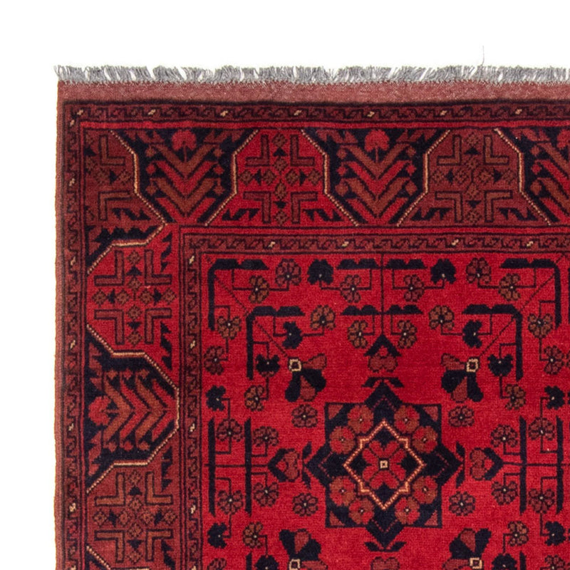 Afghansk tæppe - Kunduz - 193 x 129 cm - rød