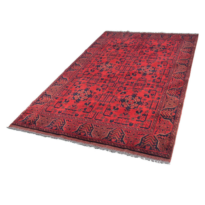 Afghansk tæppe - Kunduz - 193 x 129 cm - rød