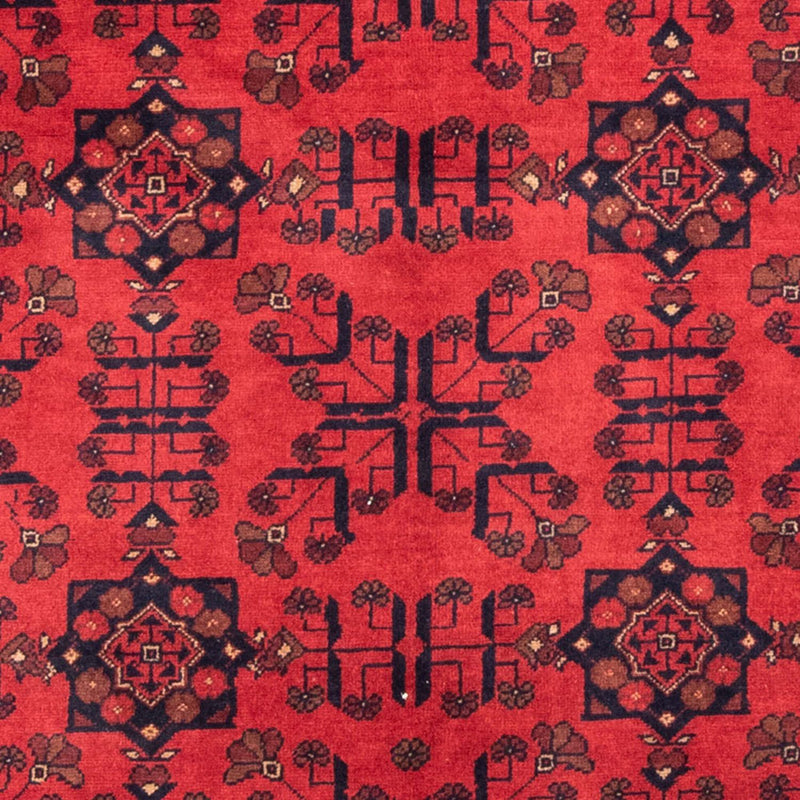 Afghansk tæppe - Kunduz - 184 x 127 cm - rød