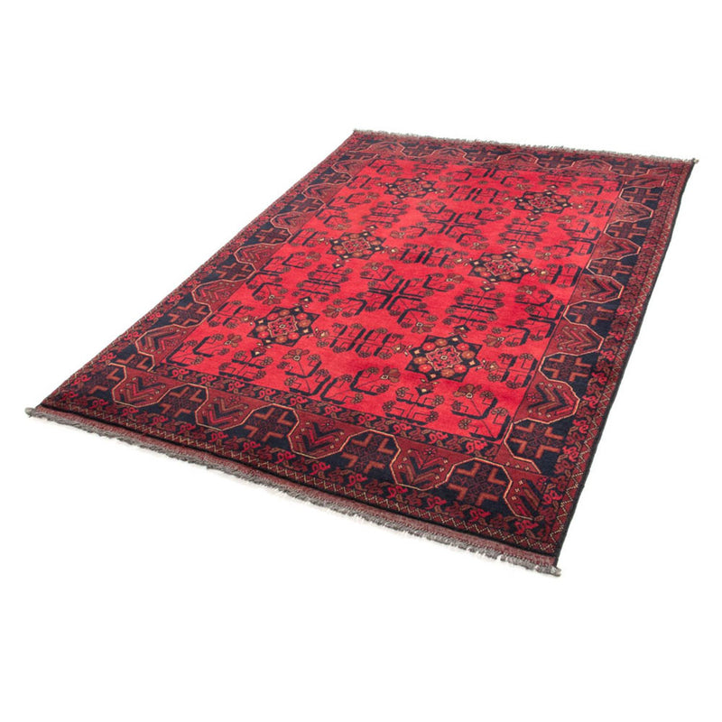 Afghansk tæppe - Kunduz - 184 x 127 cm - rød