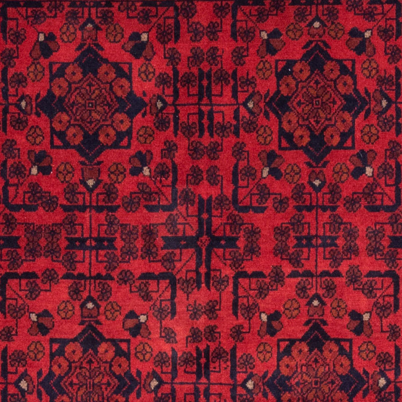 Afghansk tæppe - Kunduz - 186 x 126 cm - rød