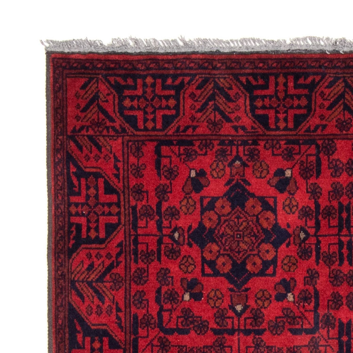 Afghansk tæppe - Kunduz - 186 x 126 cm - rød