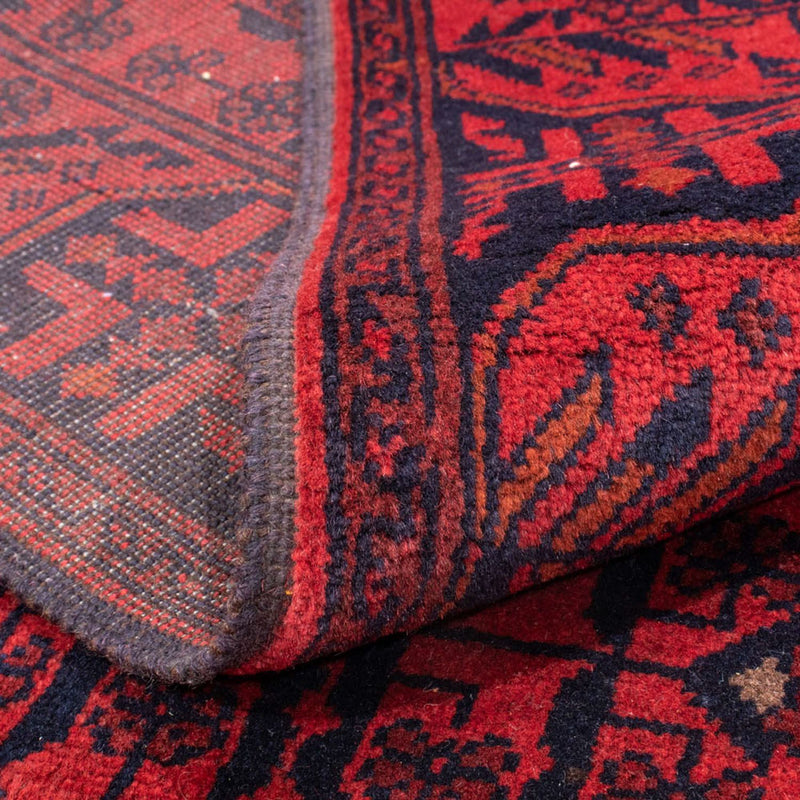 Afghansk tæppe - Kunduz - 186 x 126 cm - rød