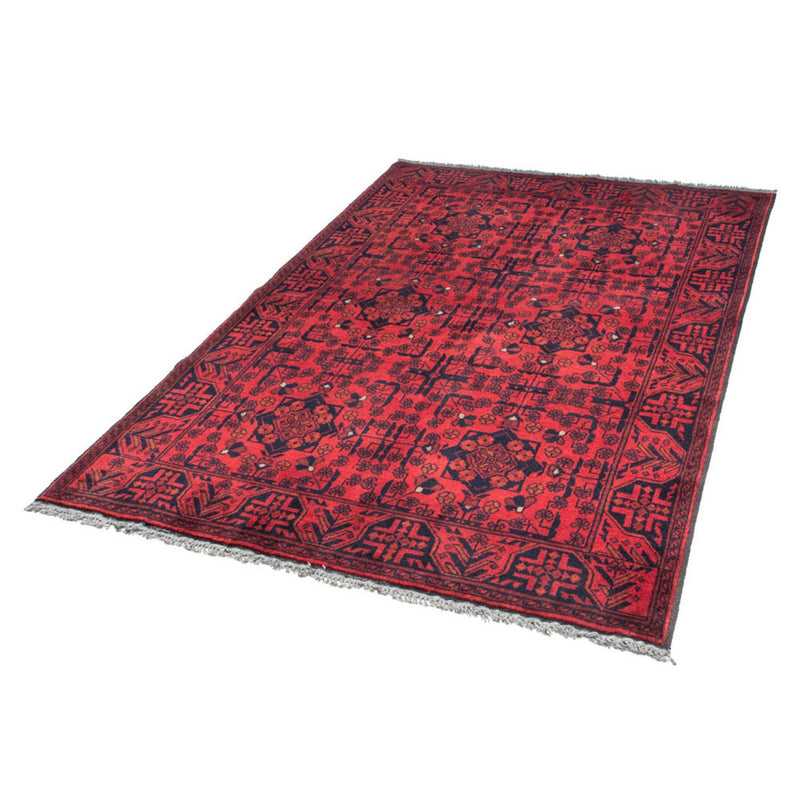 Afghansk tæppe - Kunduz - 186 x 126 cm - rød
