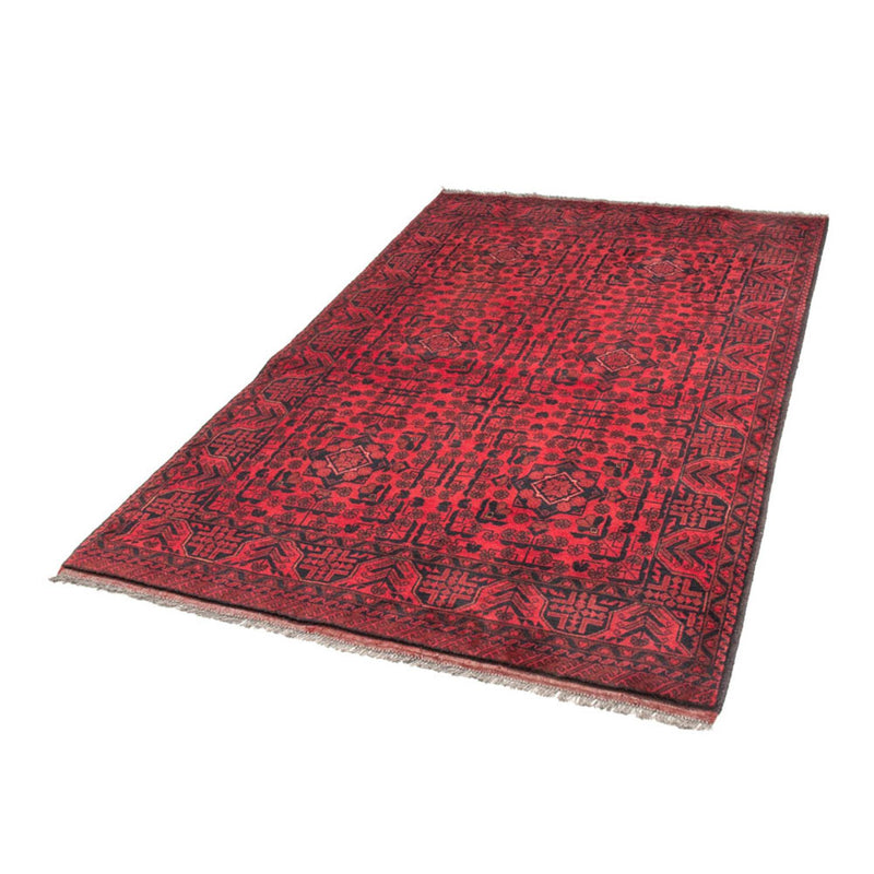 Afghansk tæppe - Kunduz - 187 x 122 cm - rød