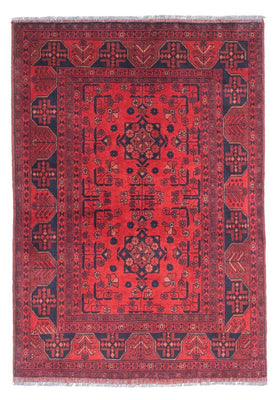 Afghansk tæppe - Kunduz - 151 x 103 cm - rød