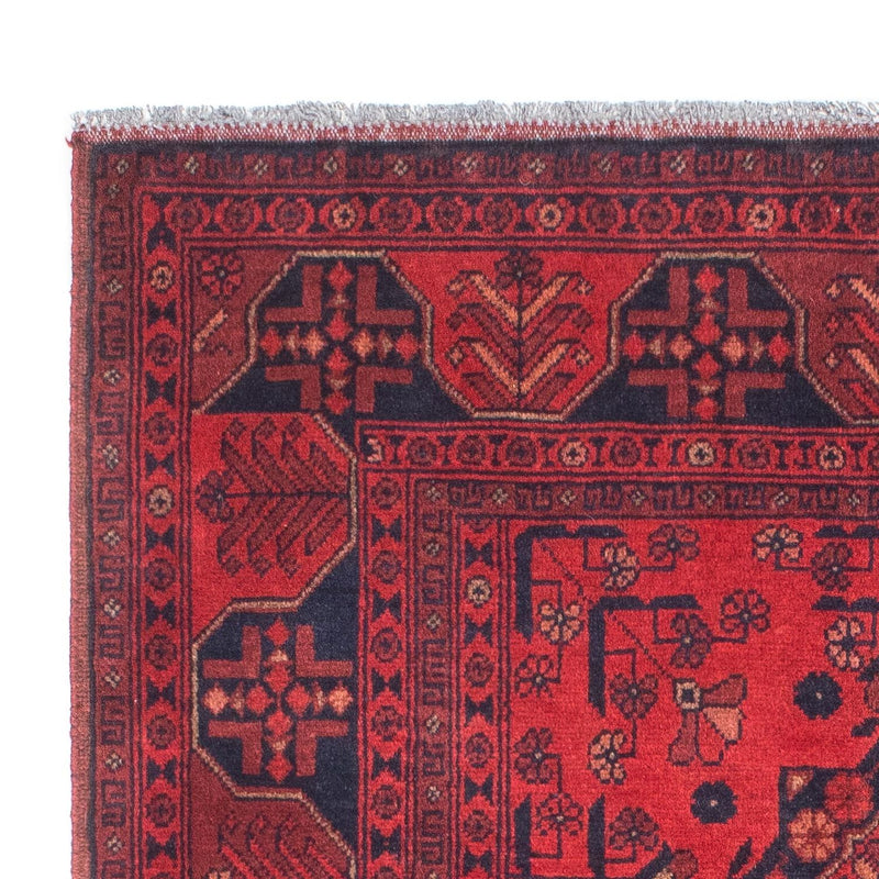 Afghansk tæppe - Kunduz - 151 x 103 cm - rød
