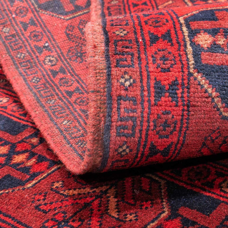 Afghansk tæppe - Kunduz - 151 x 103 cm - rød