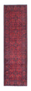 Løber Afghansk tæppe - Kunduz - 287 x 84 cm - mørkerød