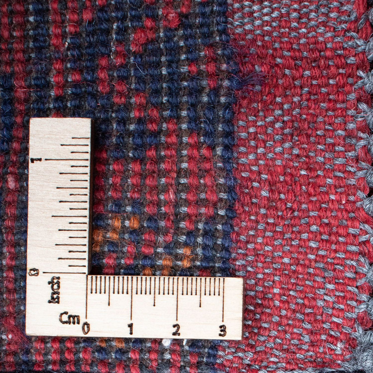 Løber Afghansk tæppe - Kunduz - 285 x 83 cm - mørkerød