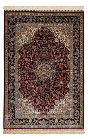 Silketæppe - China Silk - 198 x 137 cm - mørkerød