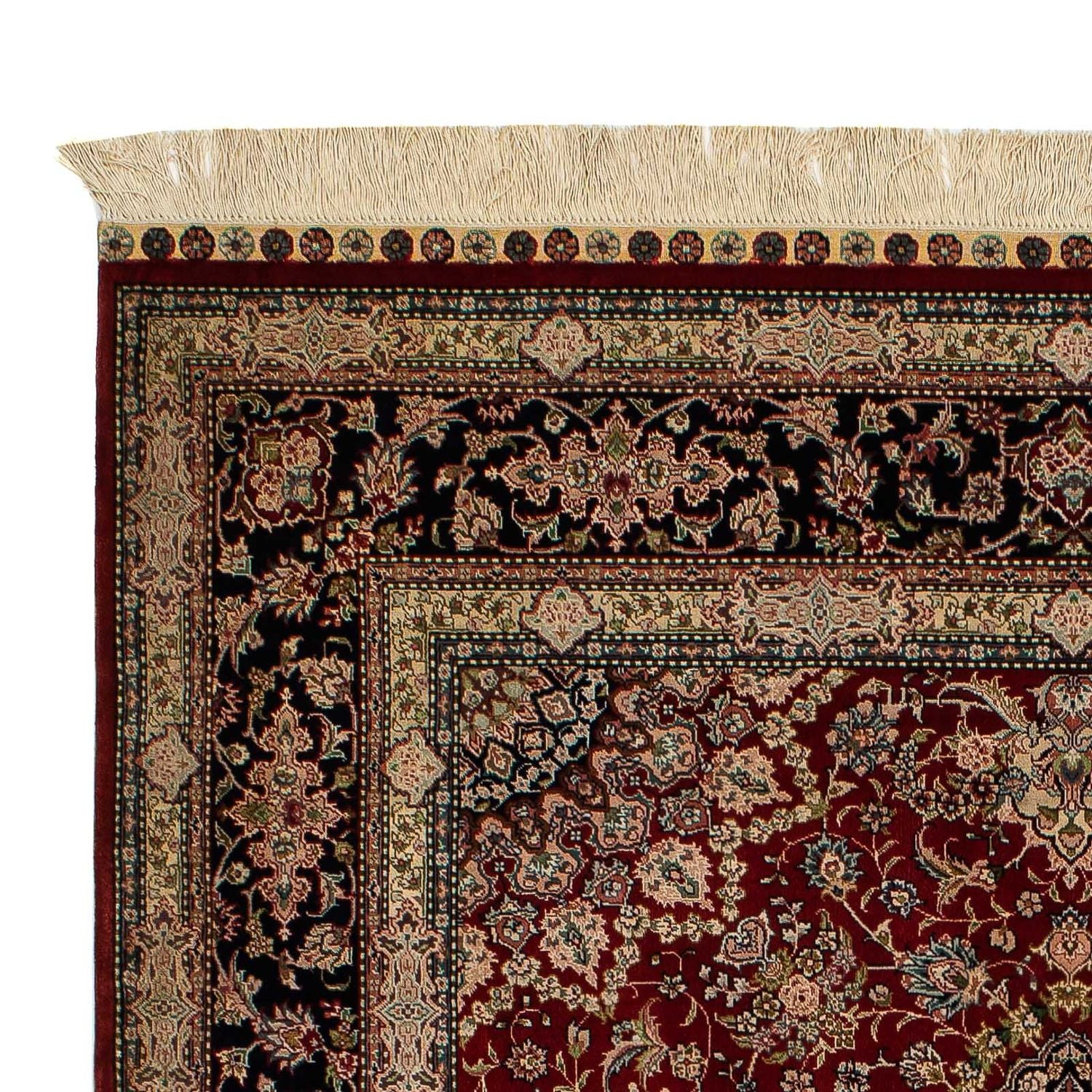Silketæppe - China Silk - 183 x 122 cm - mørkerød