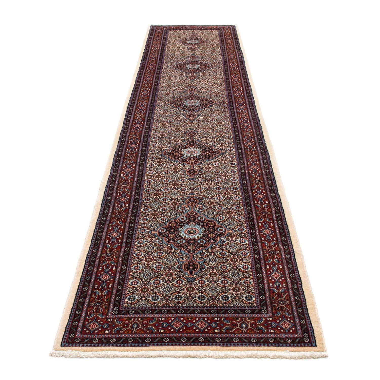 Løber Persisk tæppe - Classic - 396 x 81 cm - beige