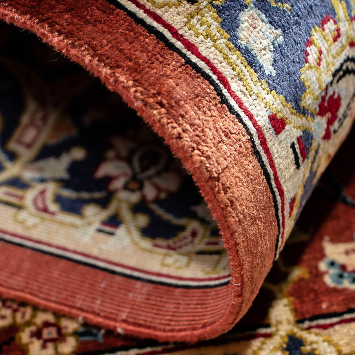 Persisk tæppe - Ghom - 85 x 56 cm - rust