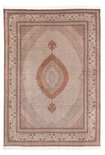 Tabriz Tæppe 250x363cm - Persisk tæppe - lys brun