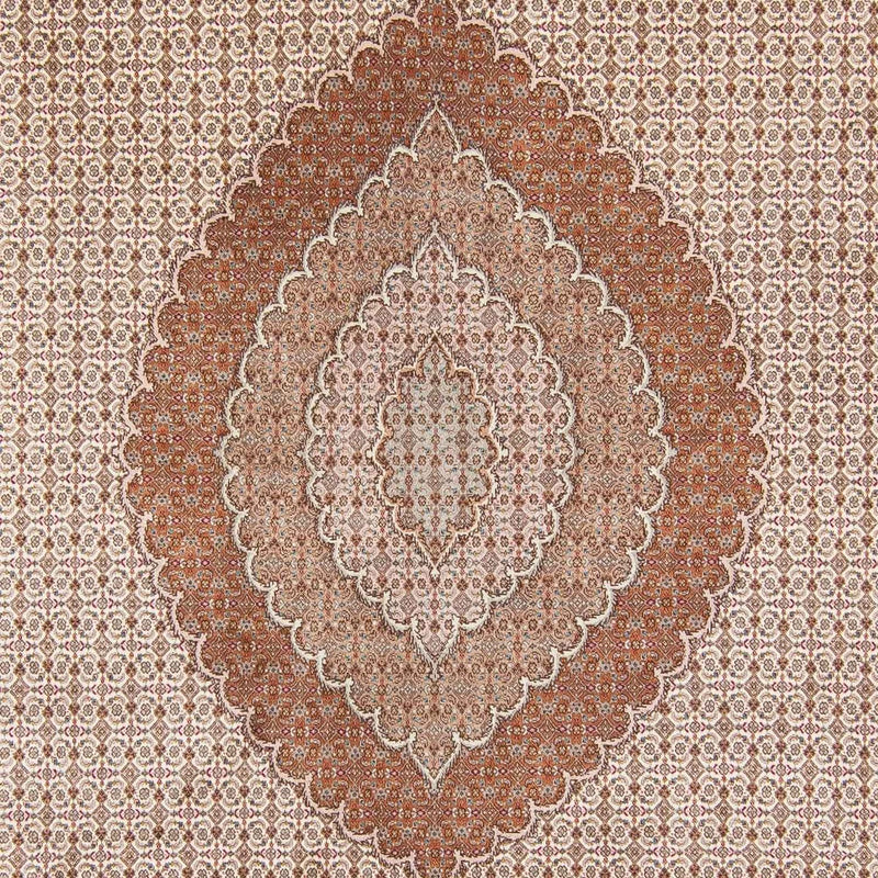 Persisk tæppe - Tabriz - 363 x 250 cm - lys brun