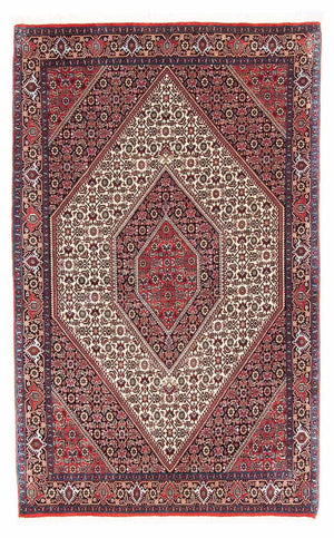 Persisk tæppe - Bijar - 174 x 108 cm - rød