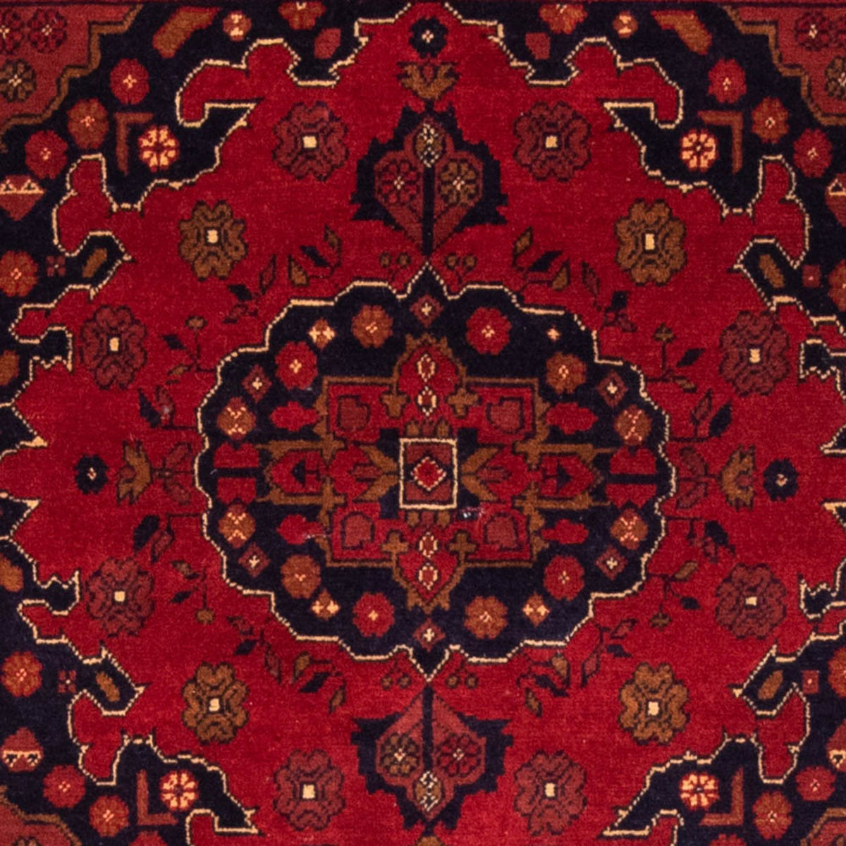 Afghansk tæppe - Kunduz - 200 x 120 cm - rød