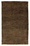 Indo Gabbeh Tæppe 62x100cm - Uldtæppe - Rektangulær / Mørkebrun / 62 x 100 cm Rektangulær