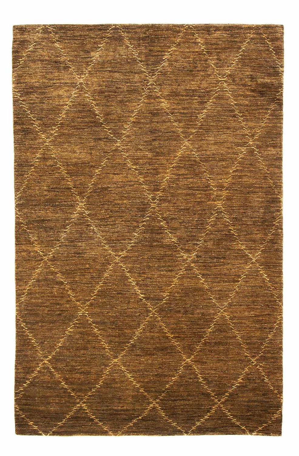 Gabbeh-tæppe - Indus - 205 x 137 cm - brun