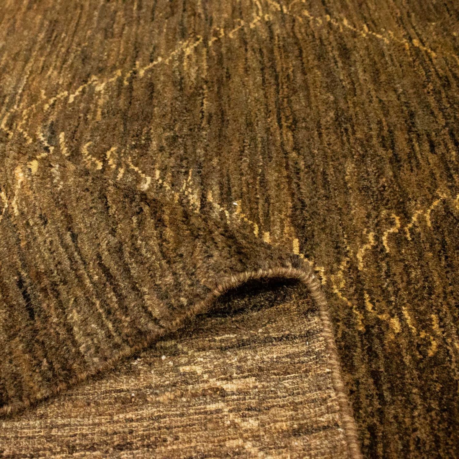 Gabbeh-tæppe - Indus - 205 x 137 cm - brun