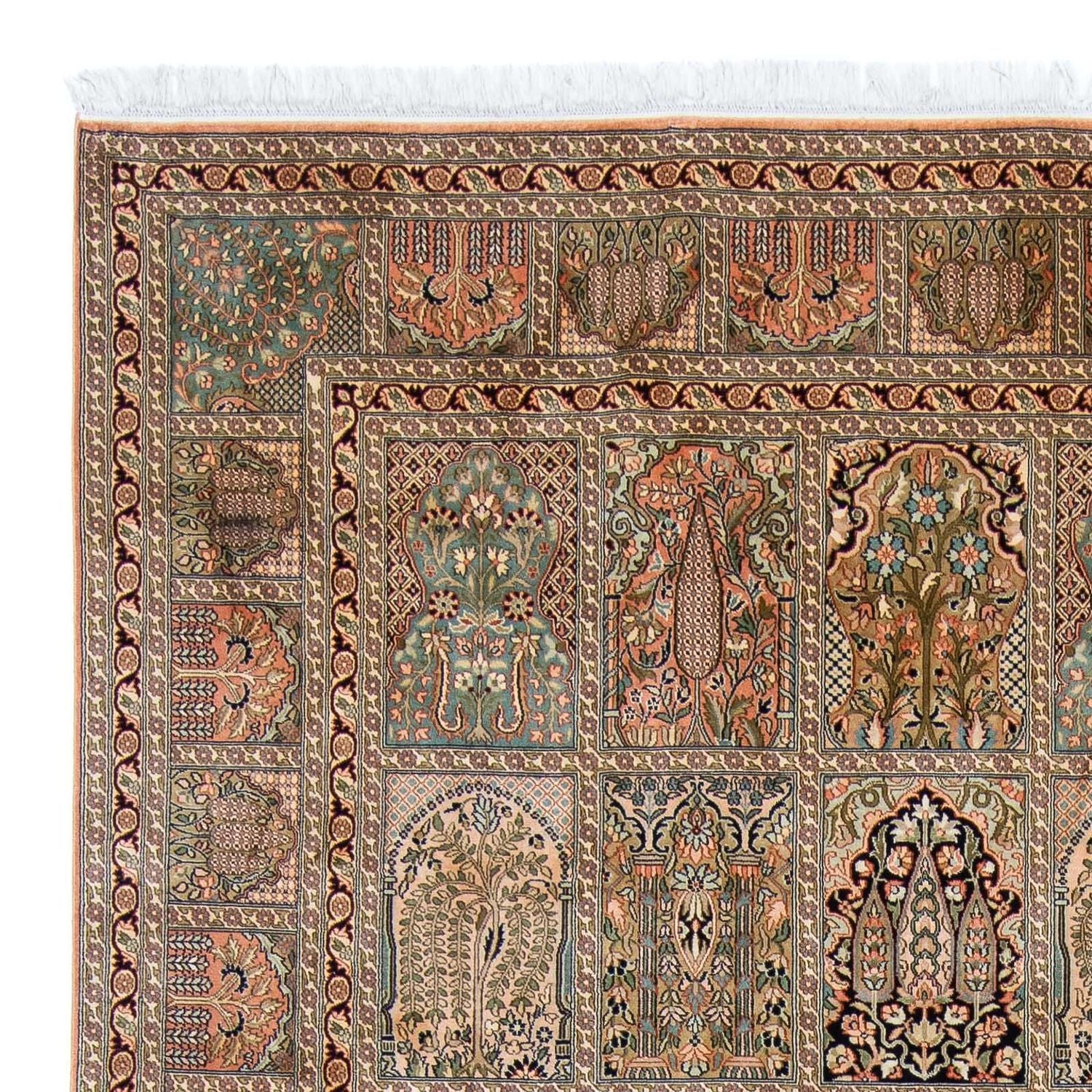 Silketæppe - Kashmir Silk - 336 x 251 cm - flerfarvet
