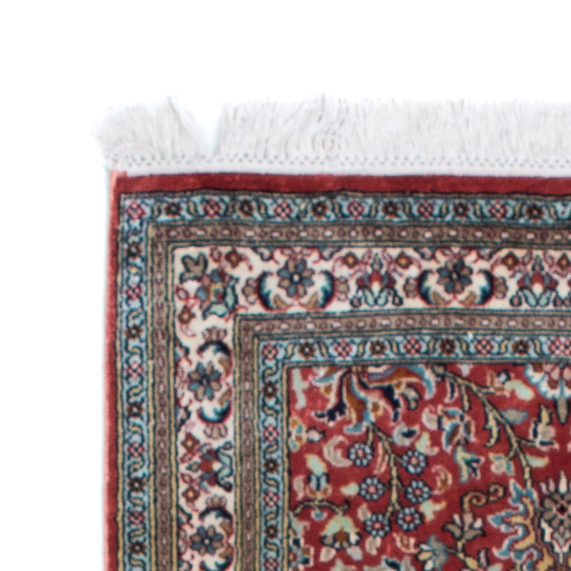 Løber Silketæppe - Kashmir Silk - 179 x 64 cm - mørkerød