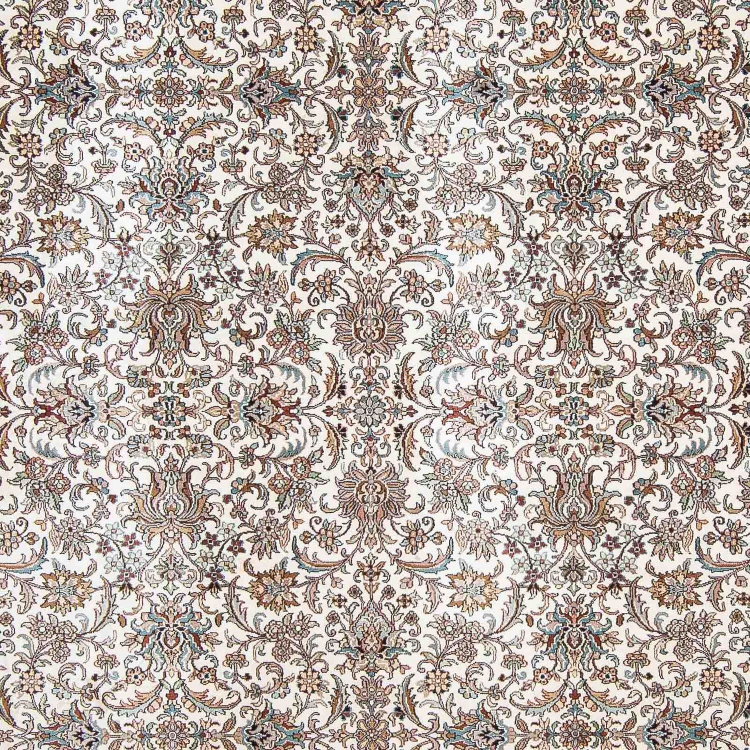 Silketæppe - Kashmir Silk firkantet  - 246 x 243 cm - beige