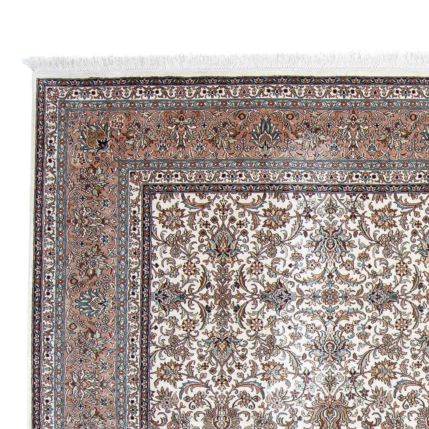 Silketæppe - Kashmir Silk firkantet  - 246 x 243 cm - beige