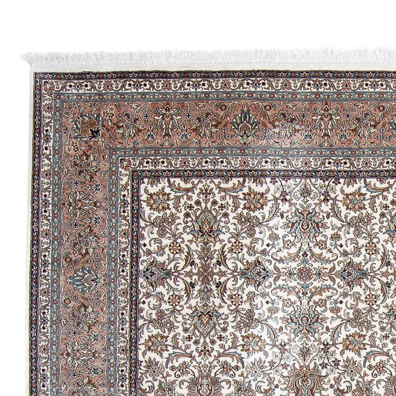 Silketæppe - Kashmir Silk firkantet  - 246 x 243 cm - beige