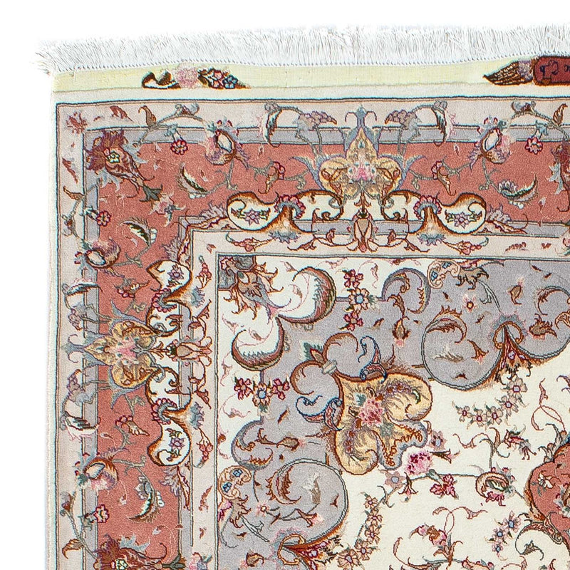 Persisk tæppe - Tabriz - Royal - 196 x 153 cm - beige