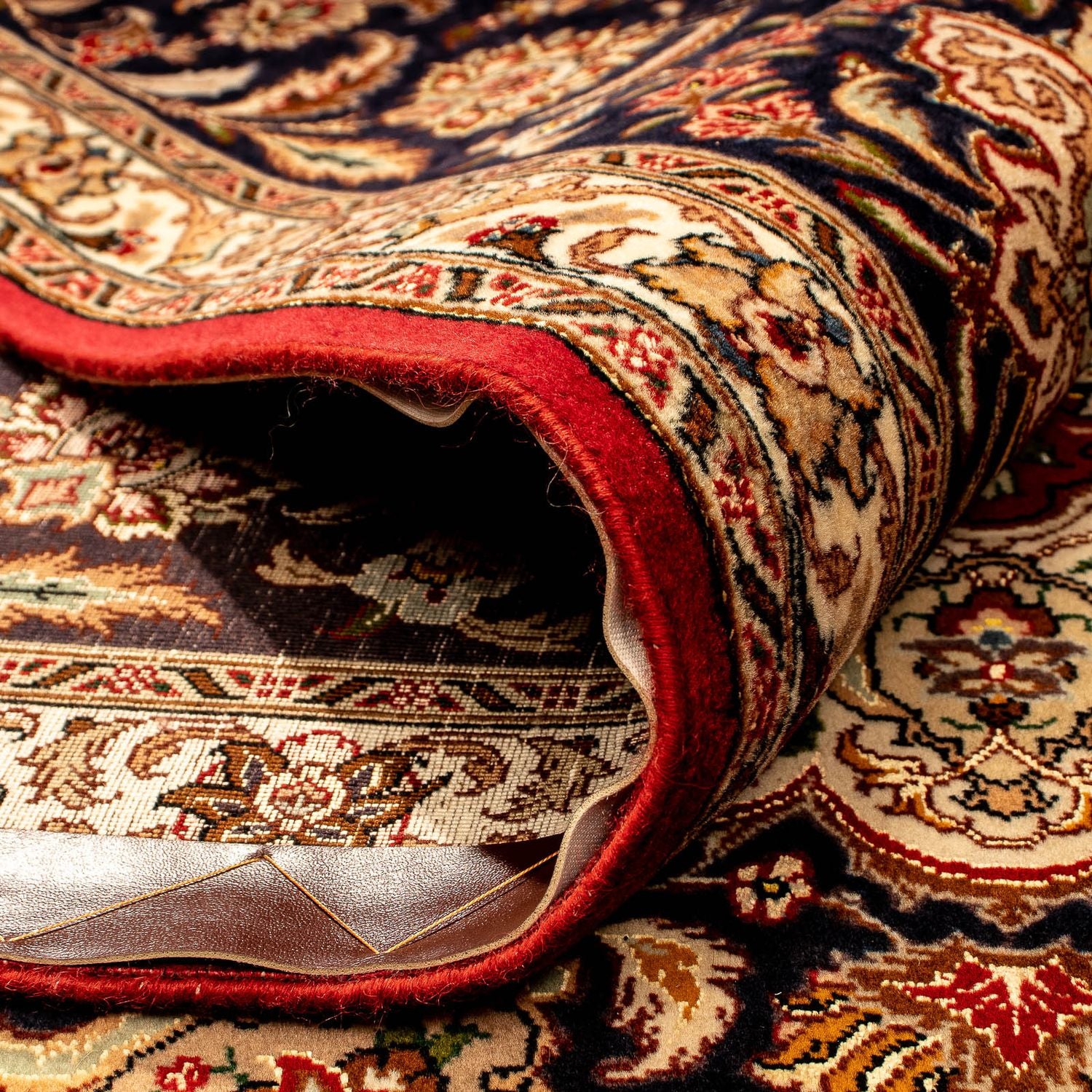 Persisk tæppe - Tabriz - Royal - 350 x 245 cm - mørkerød