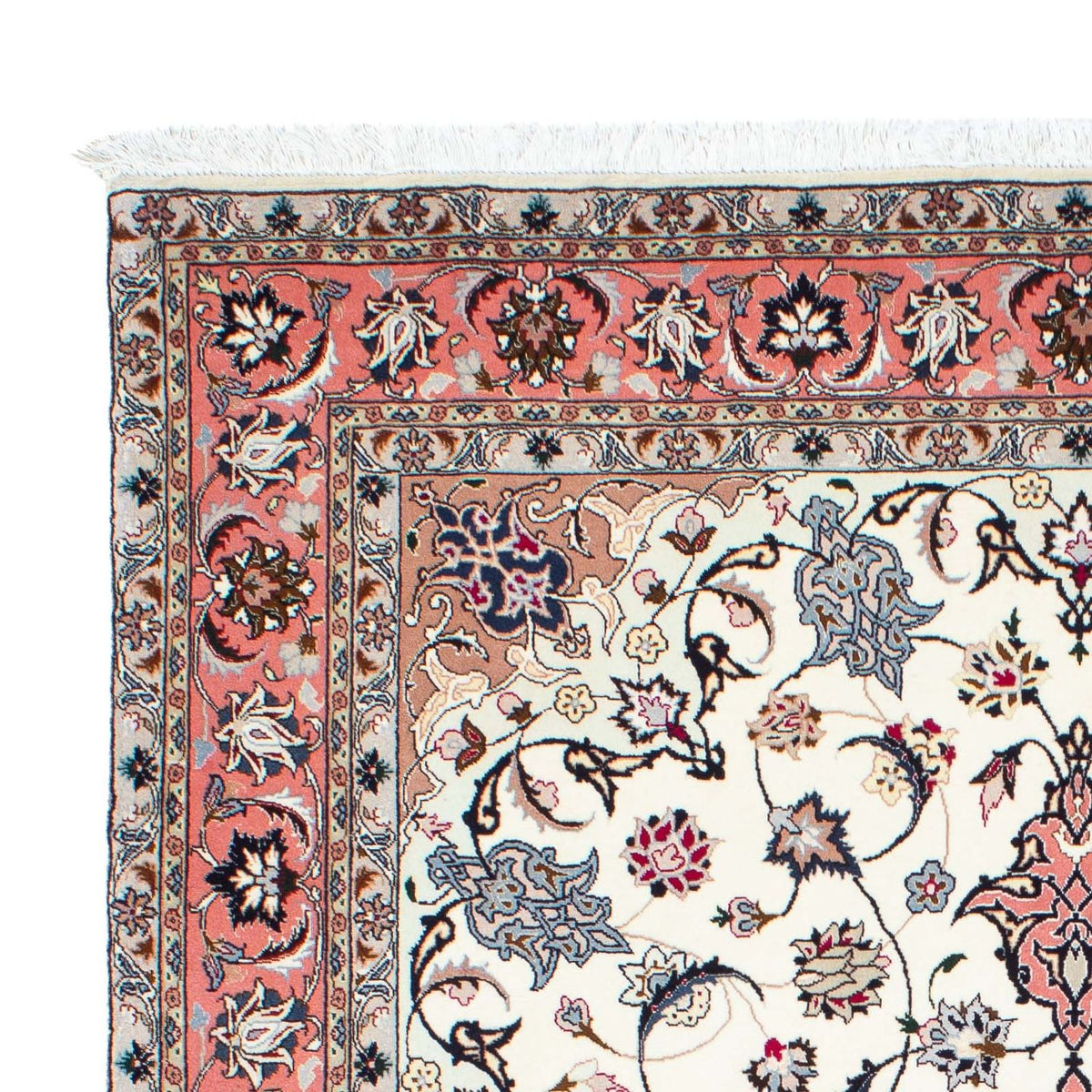 Persisk tæppe - Tabriz - Royal - 211 x 153 cm - beige