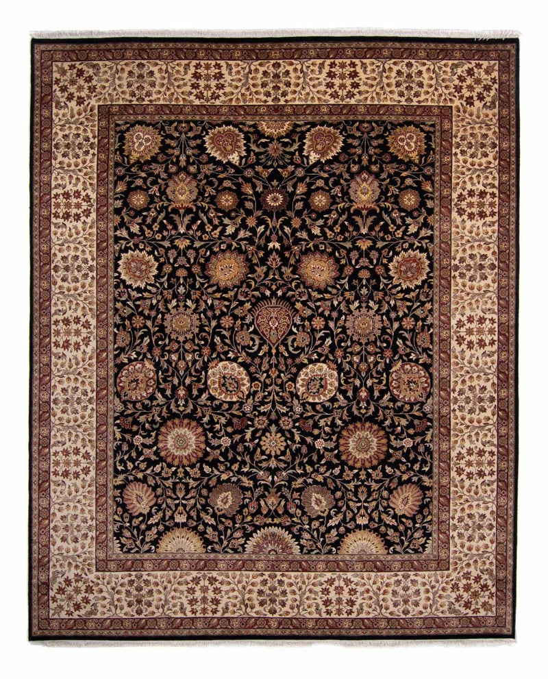 Persisk tæppe - Tabriz - 312 x 244 cm - mørkeblå